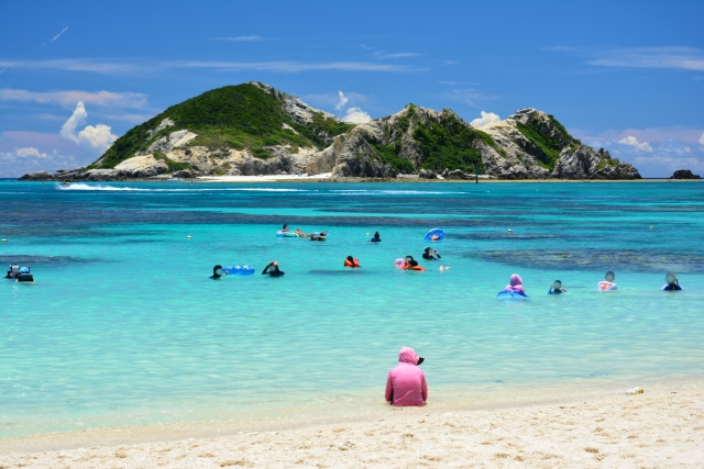 阿波連ビーチ風景