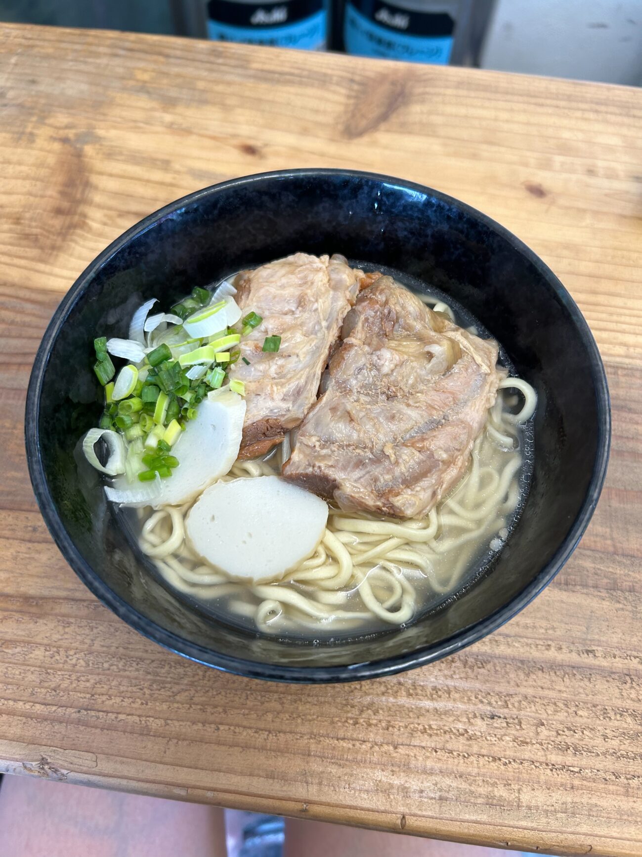 沖縄そば。渡嘉敷島で。
